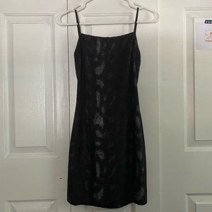 UO Textured Snake Print Mini Dress